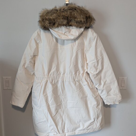 The North Face Plus Size Arctic 600 Down Parka Jacket Coat Ivory Gardenia 3X - Picture 2 of 5